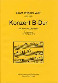 Wolf, E W: Concerto for Viola and Orchestra