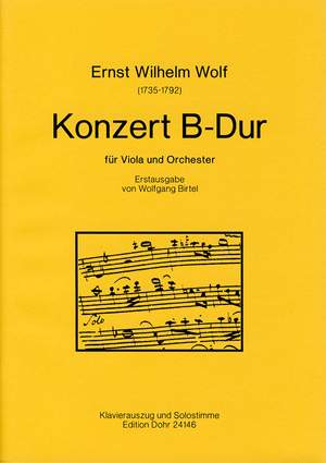 Wolf, E W: Konzert für Viola und Orchester