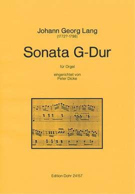 Lang, J G: Sonata G-Dur G major