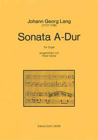 Lang, J G: Sonata A Major
