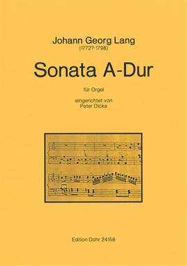 Lang, J G: Sonata A-Dur A major