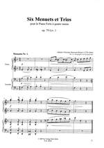 Rinck, J C H: Douze Menuets et Trios pour le Pianoforte à quatre mains op. 79 Product Image