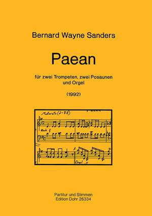 Sanders, B W: Paean