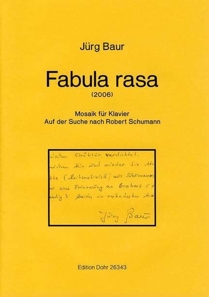 Baur, J: Fabula rasa