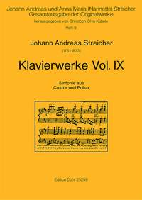 Streicher, J A: Sinfonie aus der Oper: Castor und Pollux von Vogler Vol. 9