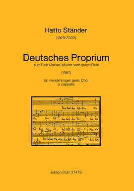 Staender, H: Deutsches Proprium zum Fest Mariae, Mutter vom guten Rate