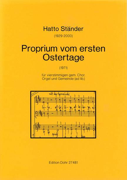 Staender, H: Proper for the first Easter Day