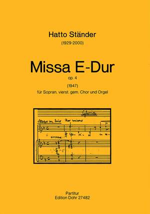 Staender, H: Missa E-Dur E major op. 4