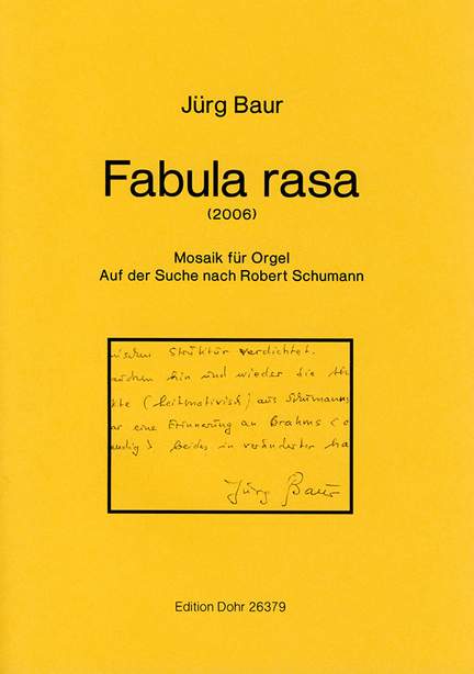 Baur, J: Fabula rasa