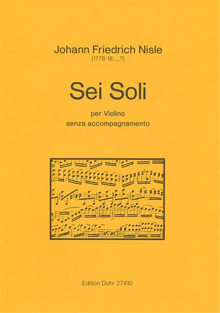 Nisle, J F: Sei Soli per Violin