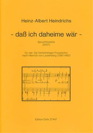 Heindrichs, H A: ...That I would at home...