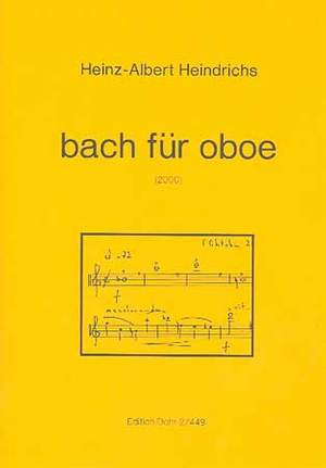 Heindrichs, H A: Bach for Oboe