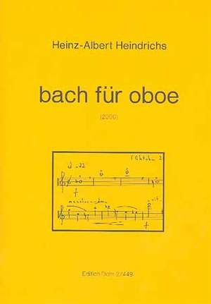 Heindrichs, H A: Bach for Oboe