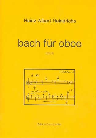 Heindrichs, H A: Bach for Oboe