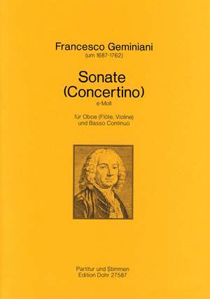Geminiani, F: Sonata (Concertino) E Minor