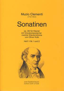 Clementi, M: Sonatinen für Klavier mit hinzukomponierter zweiter Klavierstimme op. 36 Vol. 1