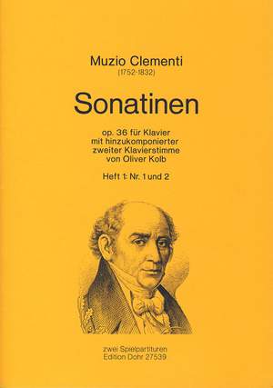 Clementi, M: Sonatinen für Klavier mit hinzukomponierter zweiter Klavierstimme op. 36 Vol. 1