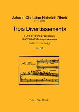 Rinck, J C H: Trois Divertissements op. 36