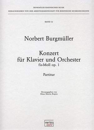 Burgmueller, N: Piano Concerto F sharp minor op.1