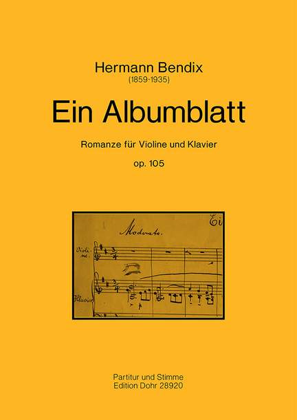 Bendix, H: Ein Albumblatt
