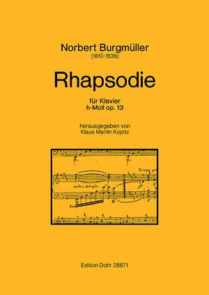 Burgmueller, N: Rhapsody B Minor op.13