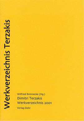 Dimitri Terzakis: Werkverzeichnis 2001