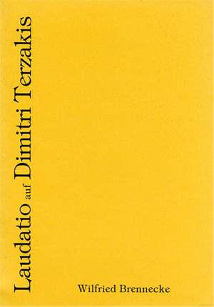 Brennecke, W: Laudatio auf Dimitri Terzakis