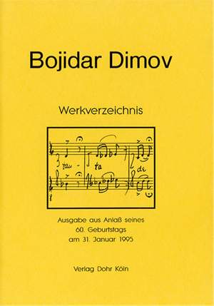 Bojidar Dimov: Werkverzeichnis