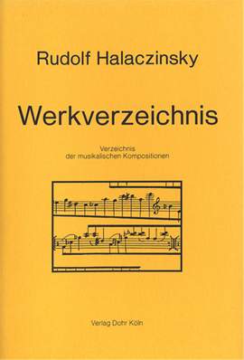 Rudolf Halaczinsky: Werkverzeichnis