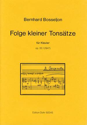 Bosseljon, B: Folge kleiner Tonsätze op. 35/1