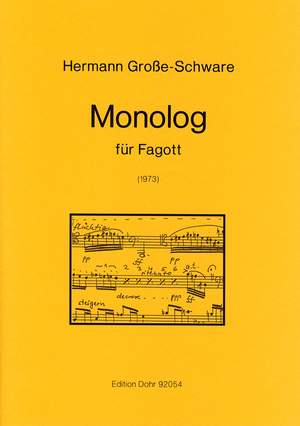 Große-Schware, H: Monologue