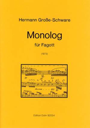 Große-Schware, H: Monolog