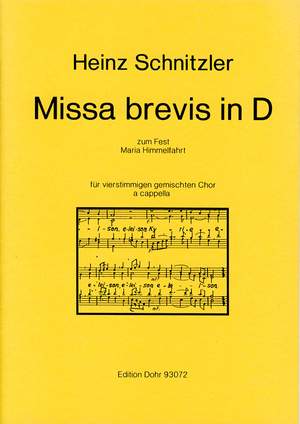 Schnitzler, H: Missa brevis in D-Dur D major