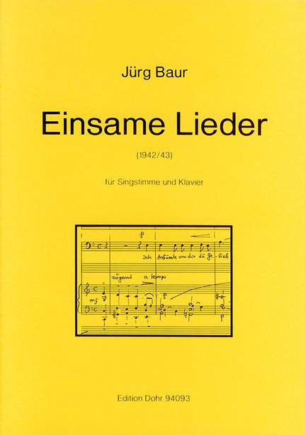 Baur, J: Lonely Songs