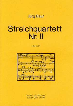Baur, J: String Quartet No. 2
