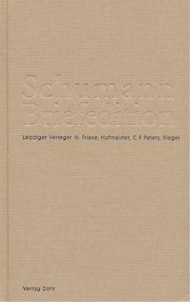 Schumann Briefedition: Leipziger Verleger III III.3