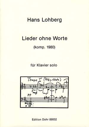 Lohberg, H: Lieder ohne Worte