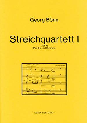 Boenn, G: Streichquartett No. 1