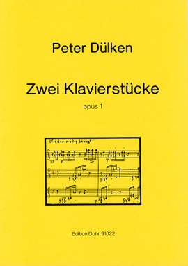 Duelken, P: Zwei Klavierstücke op. 1