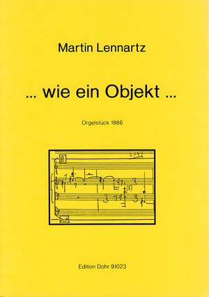 Lennartz, M: ...wie ein Objekt...