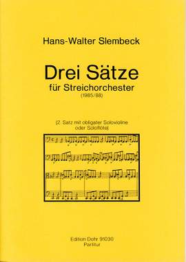Slembeck, H W: Drei Sätze