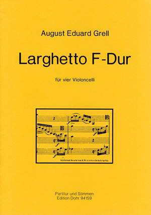 Grell, E A: Larghetto F-Dur F major