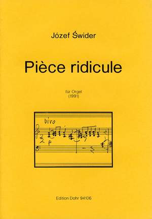 Swider, J: Piéce ridicule