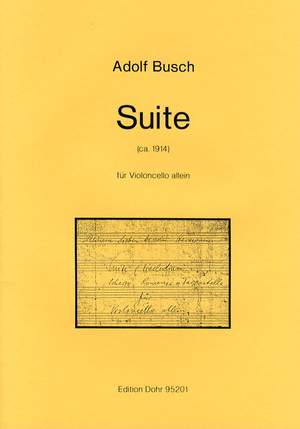 Busch, A: Suite op. 8a