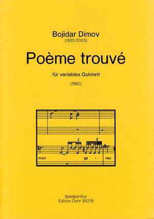 Dimov, B: Poème trouvé for variable Quintet