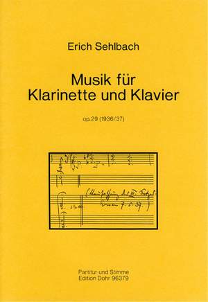 Sehlbach, E: Music op. 29