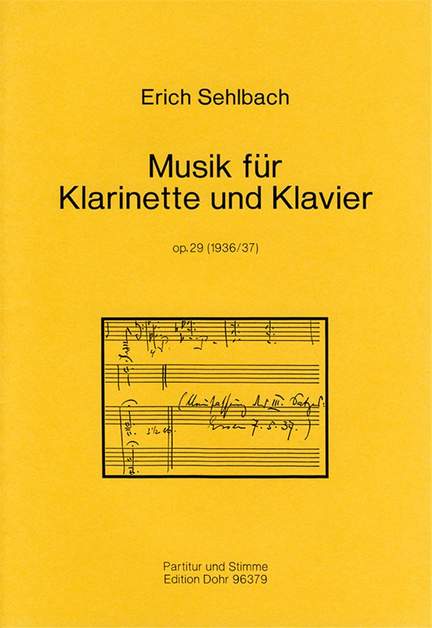 Sehlbach, E: Music op. 29