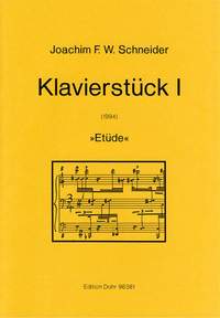Schneider, J F W: Piano Piece I