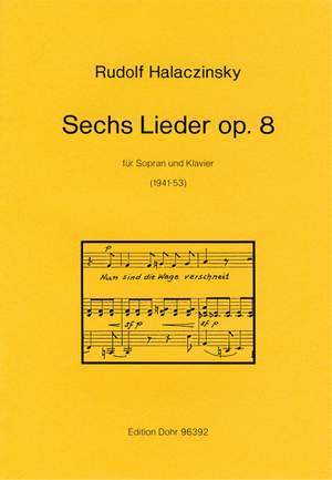 Halaczinsky, R: Six Songs op. 8
