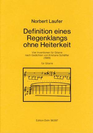Laufer, N: Definition eines Regenklangs ohne Heiterkeit